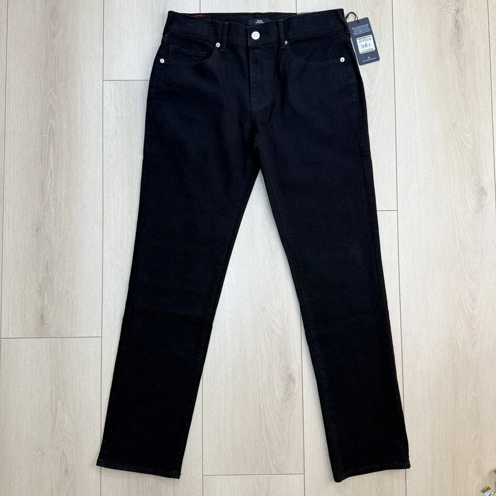NEW True Religion Geno‎ Stud Slim Jeans Mens 32 Black Rinse Relaxed Slim NWT